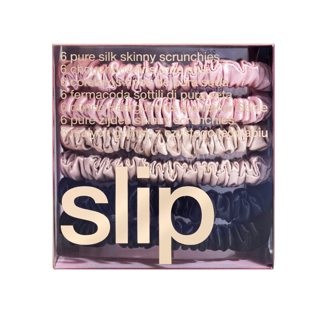Slip Silk Multi Skinny Scrunchies 6pk