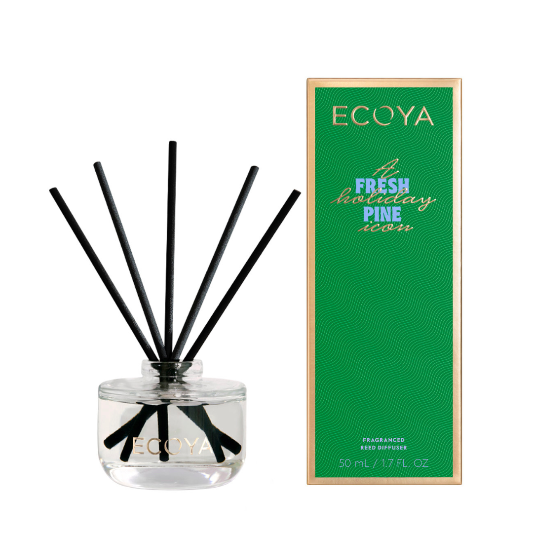 Ecoya Holiday: Fresh Pine Mini Reed Diffuser 50ml