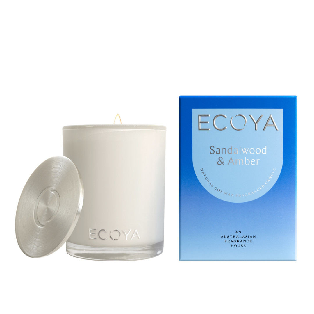 Ecoya Sandalwood & Amber Madison Candle 400g