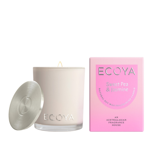 Ecoya Sweet Pea & Jasmine Mini Madison Candle 80g