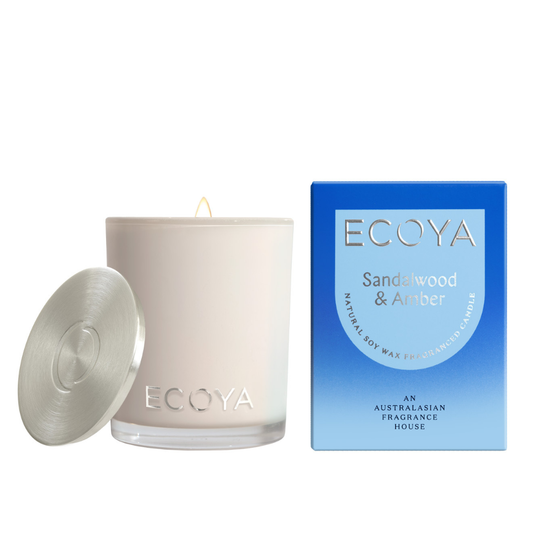 Ecoya Sandalwood & Amber Mini Madison Candle 80g