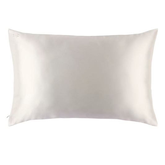 SLIP Queen Zippered Pure Silk Pillowcase - White