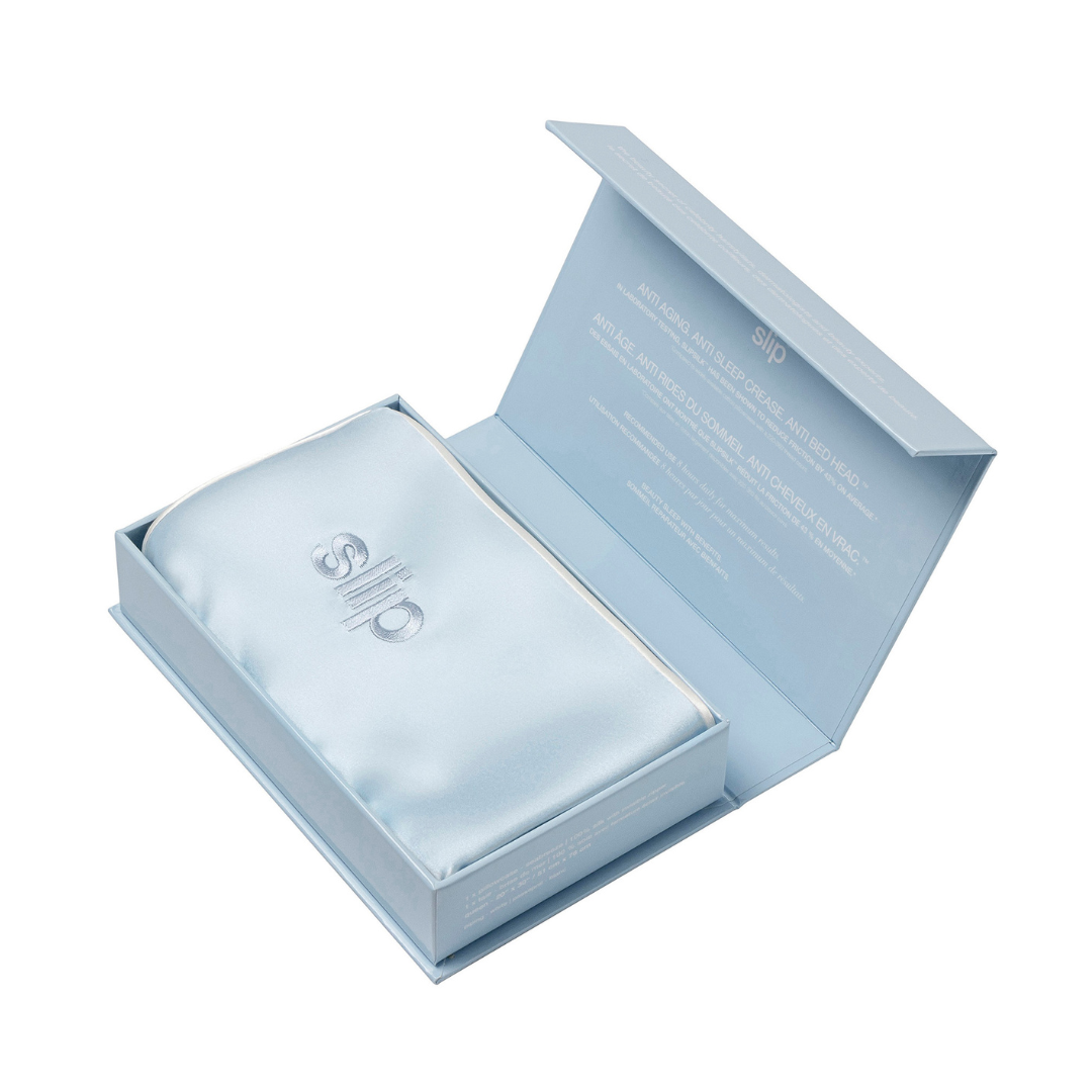 SLIP Queen Zippered Pure Silk Pillowcase - Seabreeze