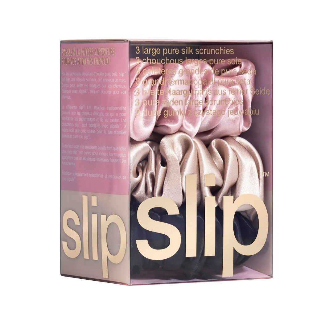 Slip Silk Multi Large Scrunchies 3pk